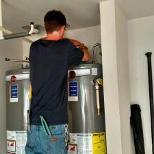 Installed double hot water heaters 1